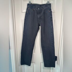 Levi’s 550 Relaxed Straight Leg Black Washed Denim Pants Men’s 29x32